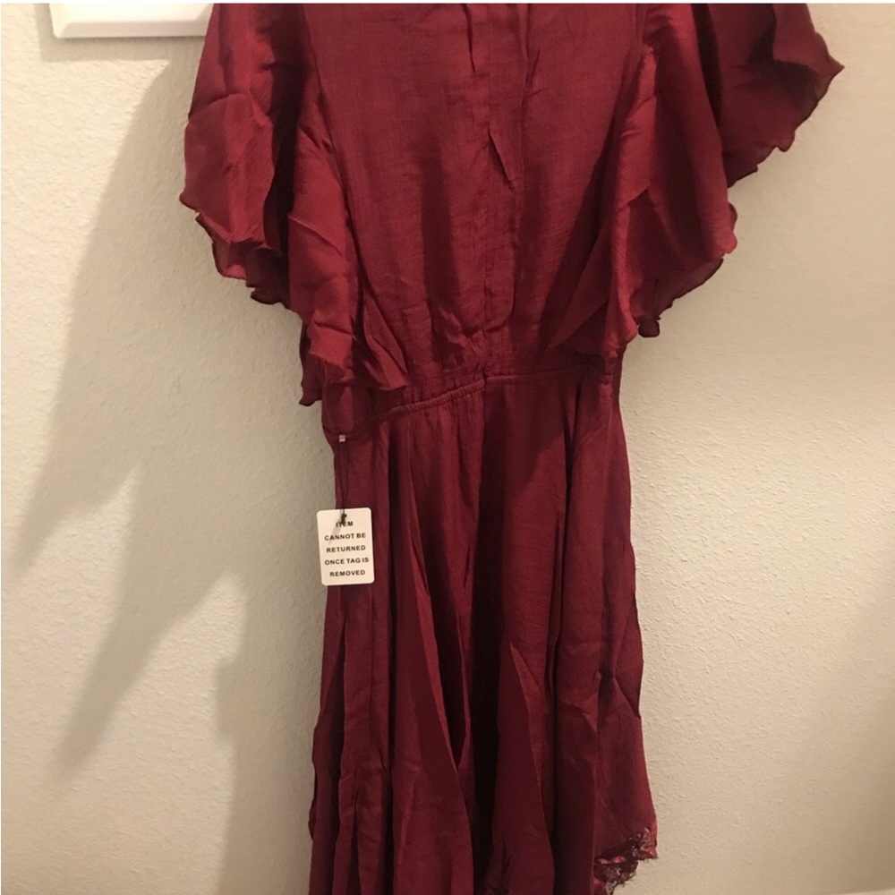 Girls Joyfolie Lakynna Dress in Garnet Burgundy sz xsmall - Picture 4 of 7